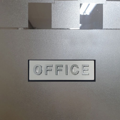 플로엠 입체표지판 OFFICE TOILET 알루미늄 사무실 화장실