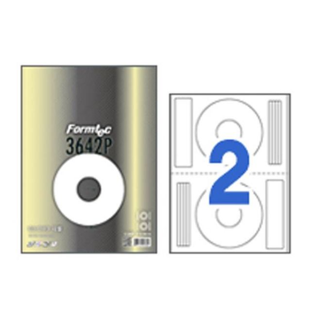 폼텍 컬러레이저 CD/DVD 라벨 CL-3642P 100매