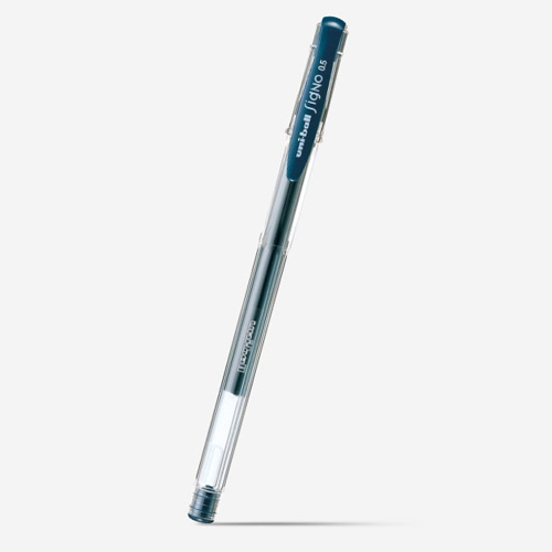 유니볼 시그노 겔펜 UM-100 0.5mm 블루블랙 낱개