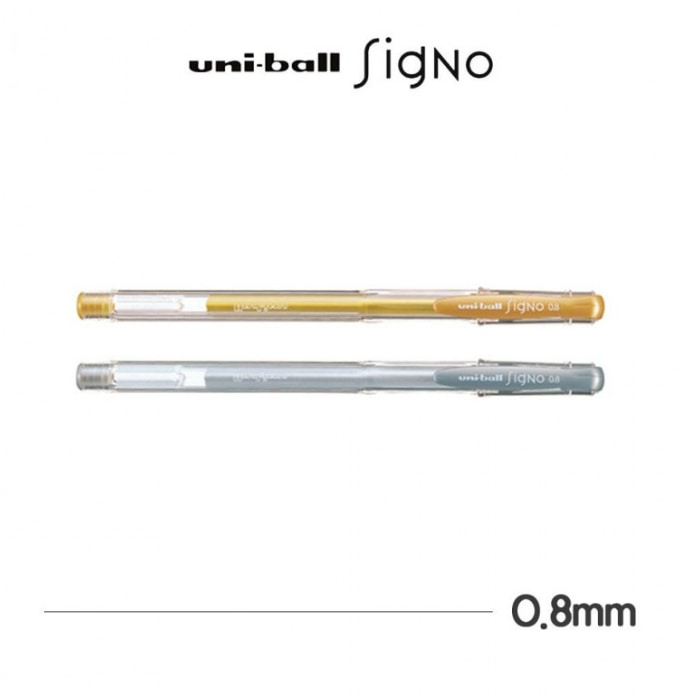 유니볼 UM-100 시그노 스탠다드 0.8mm 골드 12개(타)