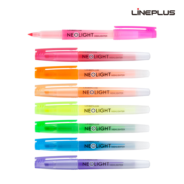 라인플러스 네오라이트 형광펜 12개(타) 색상선택
