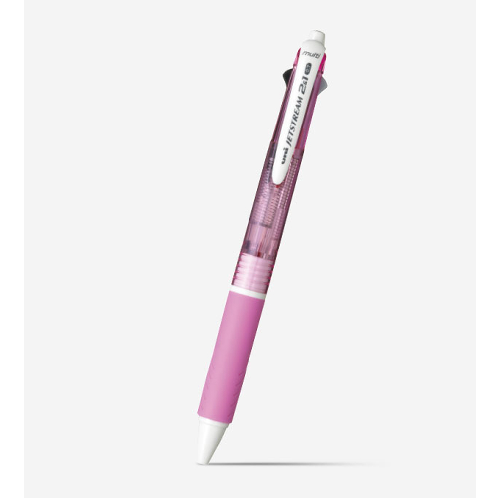 제트스트림 2색볼펜+샤프 MXSE3-500-07 0.7mm 핑크